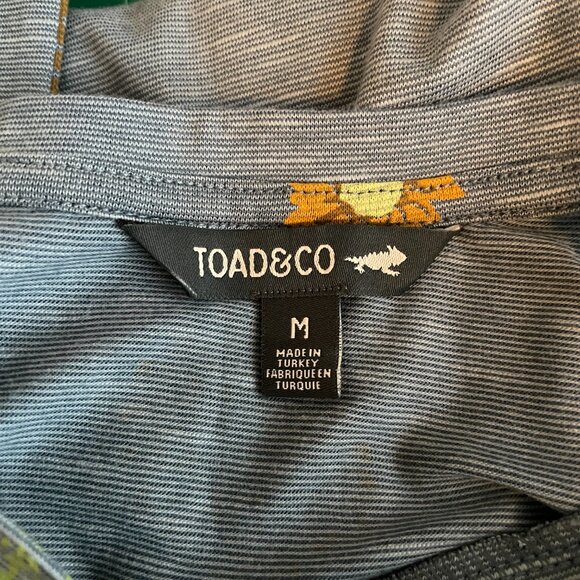 Toad & Co Women M Blue Floral Road Tripper Wrap Dress Short Sleeve Pockets - Picture 10 of 12